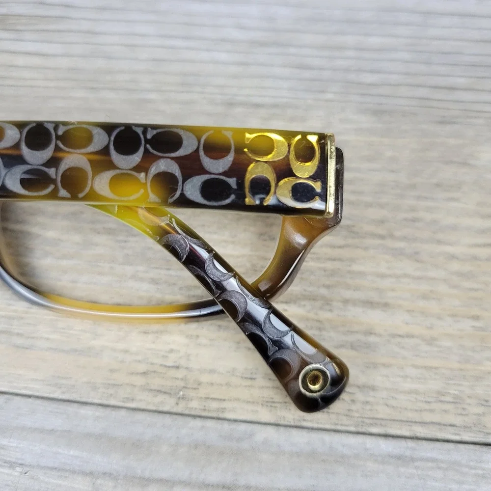 Coach Eyeglasses Frames HC 6001 Emily 5052 Tortoise Lime Green Women 50-15-135